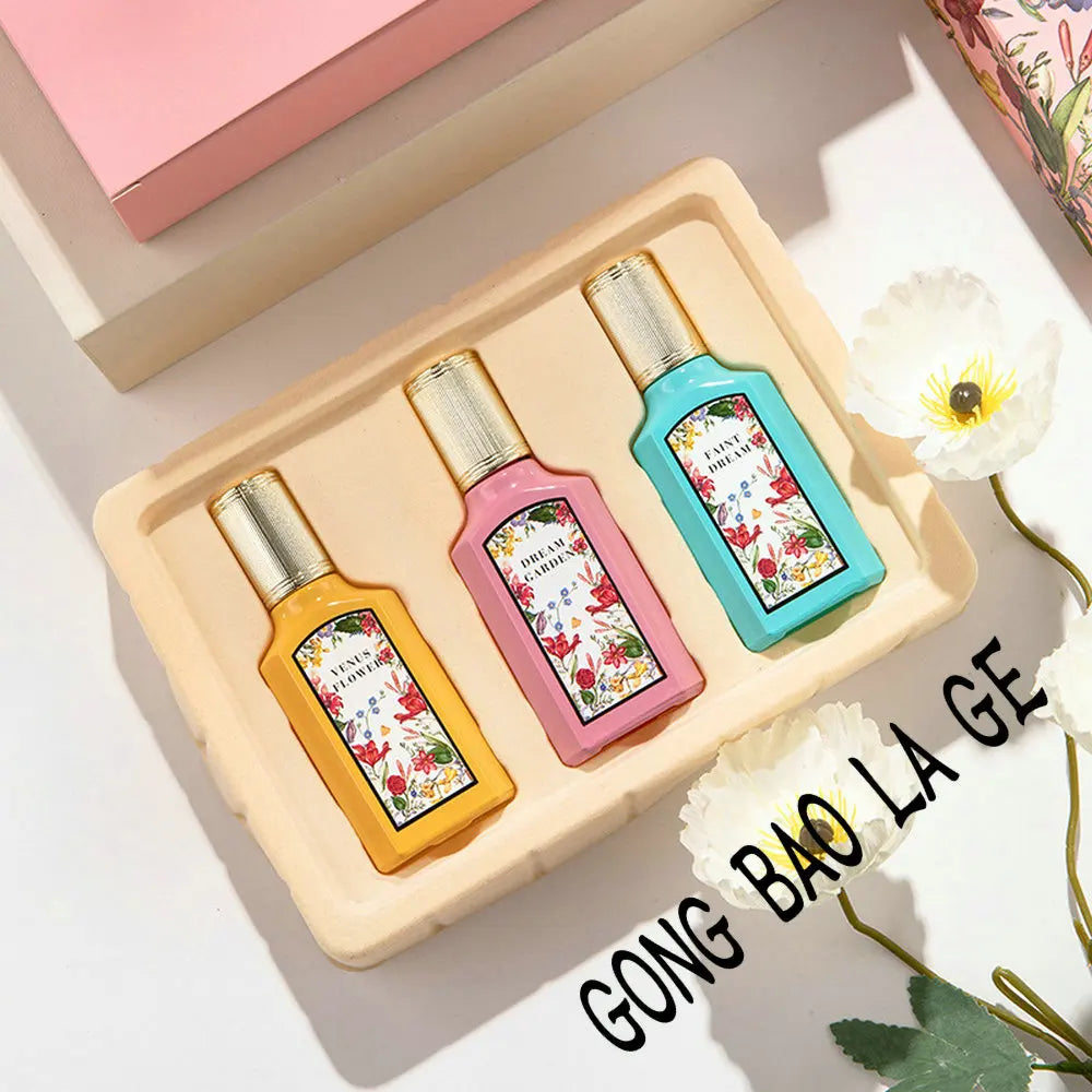 KIMLUD, Brand 75ml Women Perfume Gift Box 3PCS Set Pheromone Perfumes De Mujer Originales Floral Scent духи женские стойкие Workdating, KIMLUD Womens Clothes