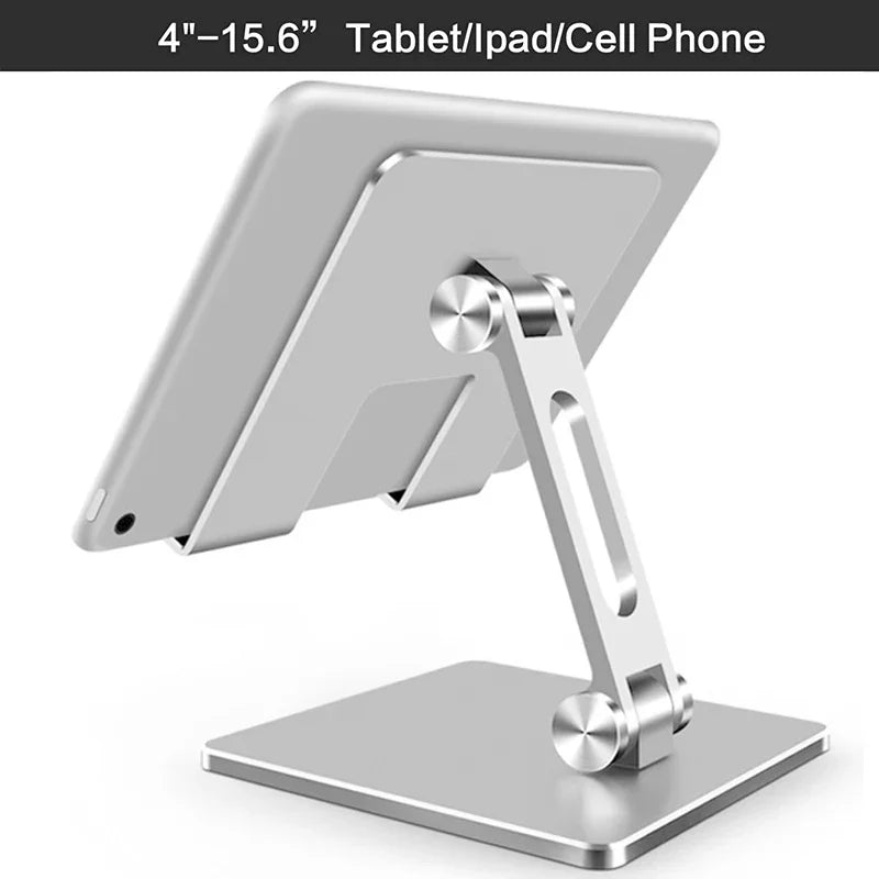 CMAOS Aluminium Alloy Phone Holder Stand Mobile Smartphone Support Tablet Desk Portable Metal Cell Phone Holder for iPhone iPad