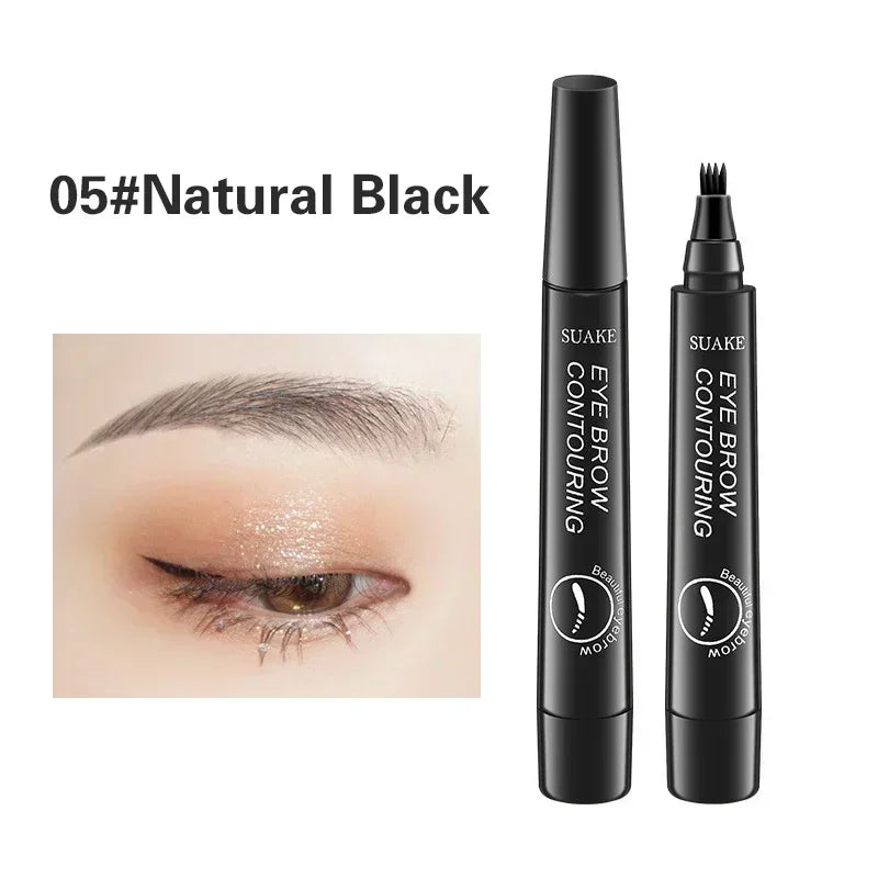 KIMLUD, 4 Point Eyebrow Pencil Maquillajes Para Mujer Waterproof Liquid Eyebrow Pen Makeup Long Lasting Cosmetic Microblade Brow Pencil, 05, KIMLUD Womens Clothes