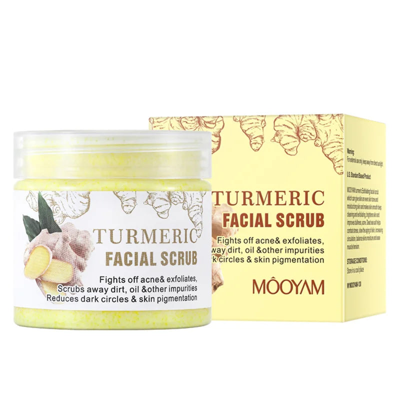 Turmeric Face Scrub Aloe Vera Vitamin C Exfoliating Body Scrub Coconut Blueberry Facial Scrub Nourishing Exfoliator Skin Care