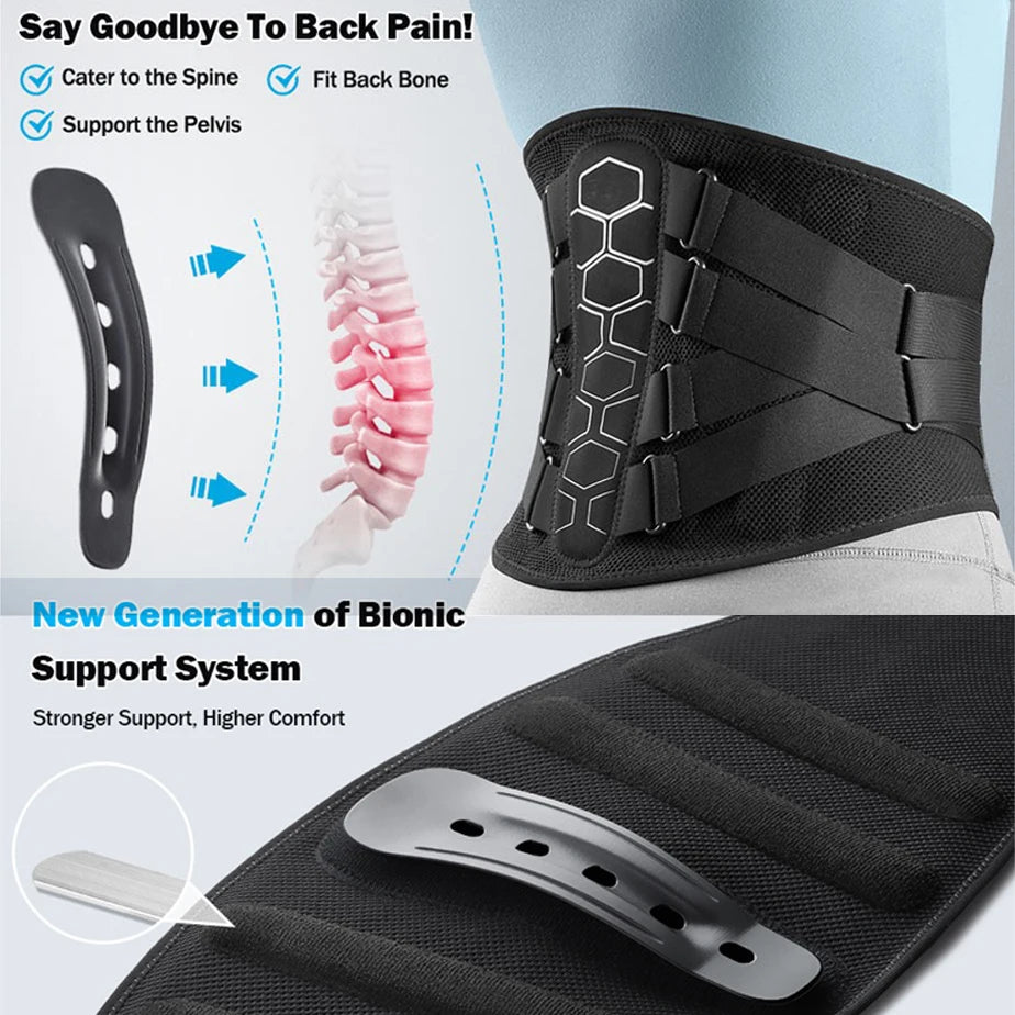 KIMLUD, Back Brace for Lower Back Pain Relief with Pulley System,Lumbar Support Belt for Men & Women with Lumbar Pad, Ergonomic Design, KIMLUD Womens Clothes