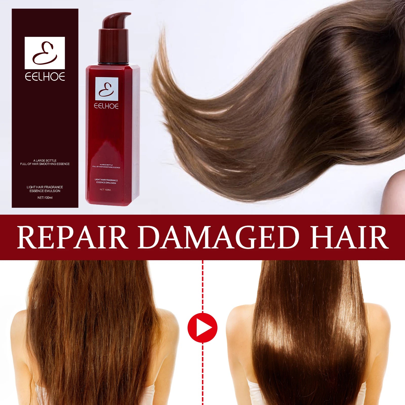 KIMLUD, Hair Care Essence Hair Repair Moisturizing Fluffy Hair Leave-in Hair Care Essence, KIMLUD Womens Clothes