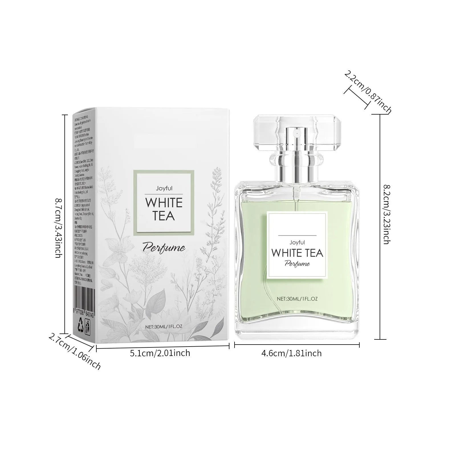 Joyful White Tea Perfume Women'S Perfume Fresh And Elegant 30ml