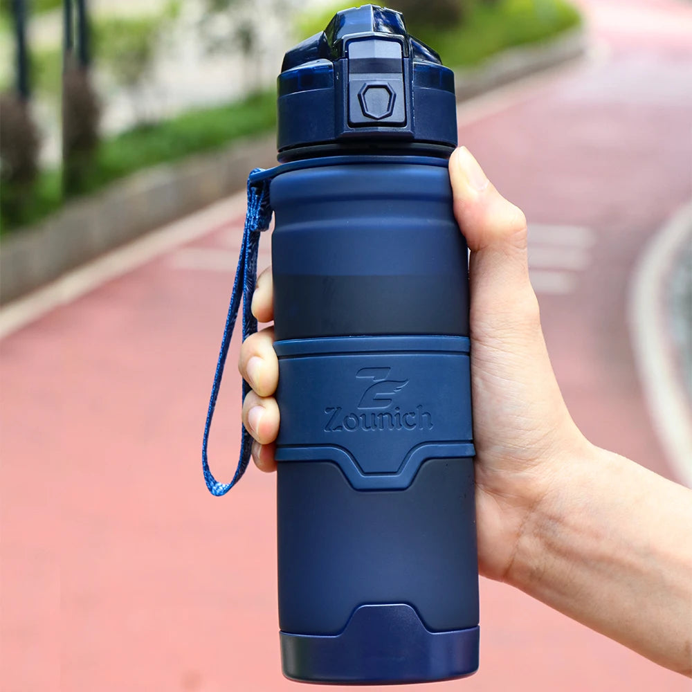 KIMLUD, 1000ML Water Bottles Protein Shaker Large Capacity Portable Plastic Sport Drinking Bottle Tritan BPA Free With Filter Screen, Dark Blue / 400ml, KIMLUD APPAREL - Womens Clothes