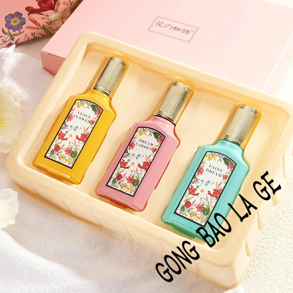 KIMLUD, Brand 75ml Women Perfume Gift Box 3PCS Set Pheromone Perfumes De Mujer Originales Floral Scent духи женские стойкие Workdating, KIMLUD Womens Clothes