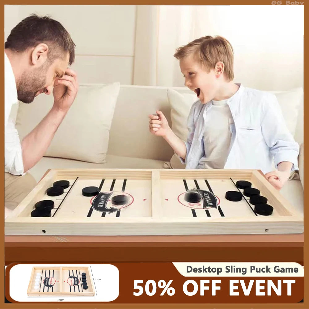 Fast Sling Puck Board Game Table Hockey Foosball Winner Party Family Interactive Toys For Children Adult Desktop Battle Gifts