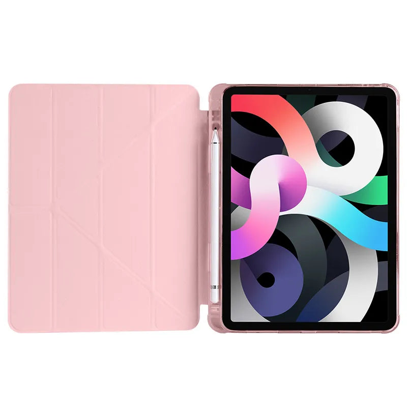 For iPad Case 10th Generation PU Leather TPU Back Fold Stand Cover For iPad 10 10th Generation 10.9 inch Case with Pen Holder - KIMLUD