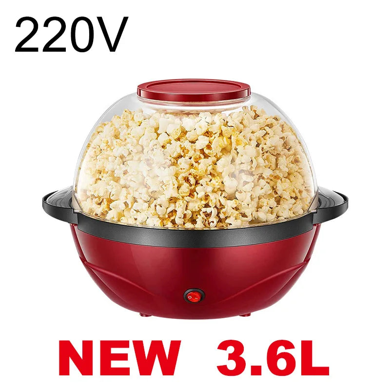 KIMLUD, Household 850W electric popcorn machine automatic hot Pipoqueir machine Home-made Diy Popcorn Movie Snack Sonifer Popper, BM09-Red / EU, KIMLUD APPAREL - Womens Clothes