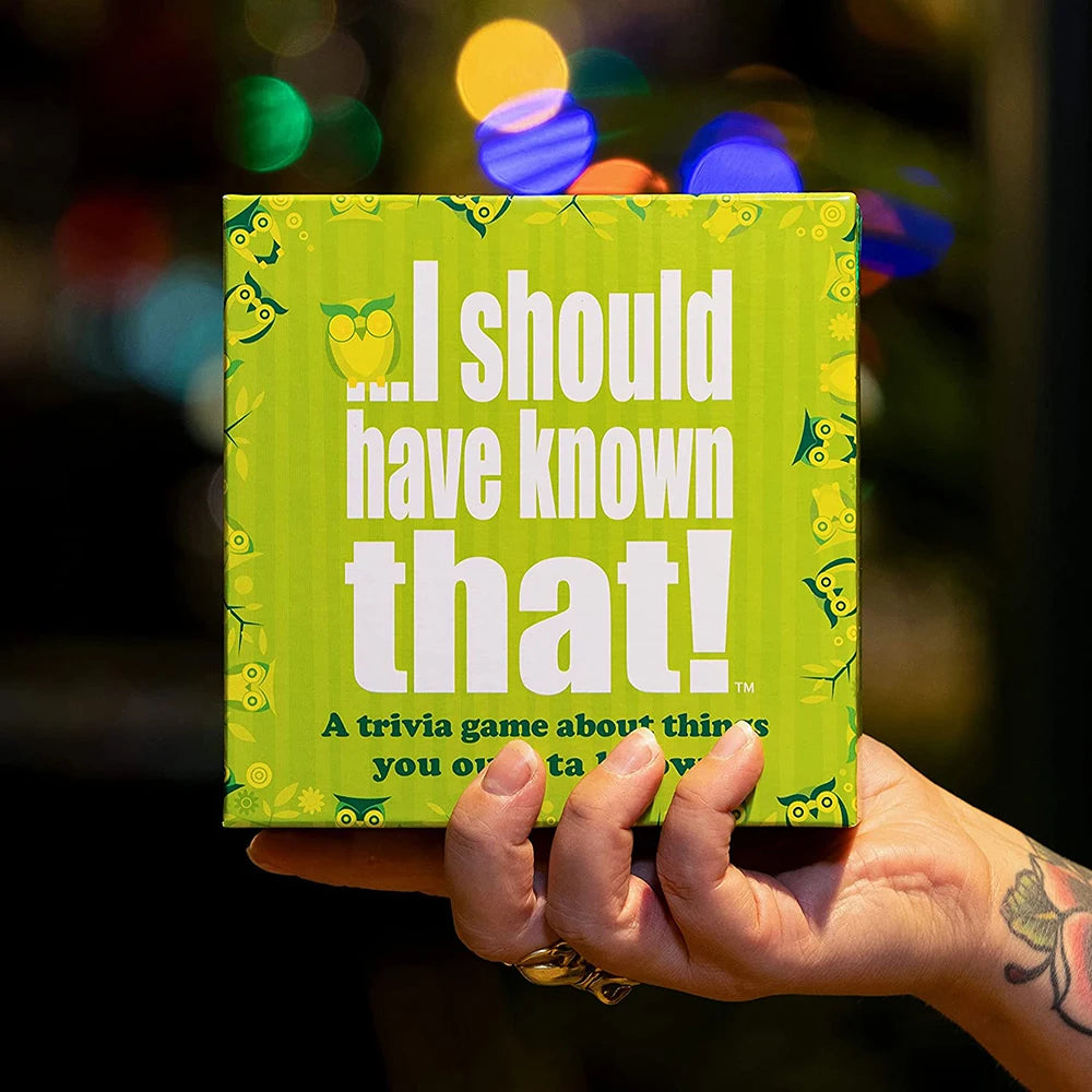 KIMLUD, I should have known that! Card Game Green board game 110 cards with more than 400 questions about things that you should know, i should, KIMLUD APPAREL - Womens Clothes