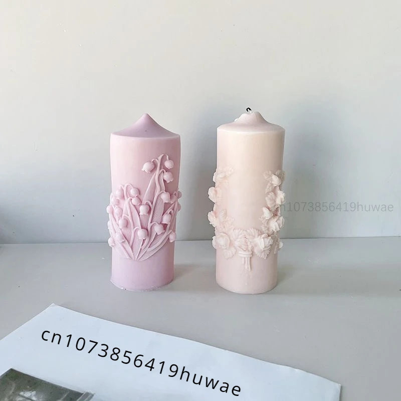 KIMLUD, Rose Flower Bouquet Scented Candle Silicone Mold DIY Handmade Handicrafts Candle Making Plaster Soap Mould Home Decoration Tools, KIMLUD Womens Clothes