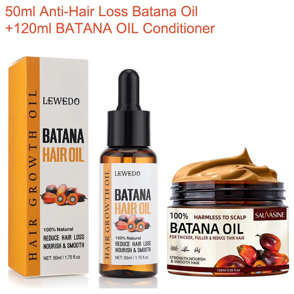 KIMLUD, Anti-Hair Loss Batana Oil Natural Hair Conditioner Repair Damaged Strengthen Roots Anti-Breakage Hair Treatment Essential Oil, 1 Set / CHINA, KIMLUD APPAREL - Womens Clothes