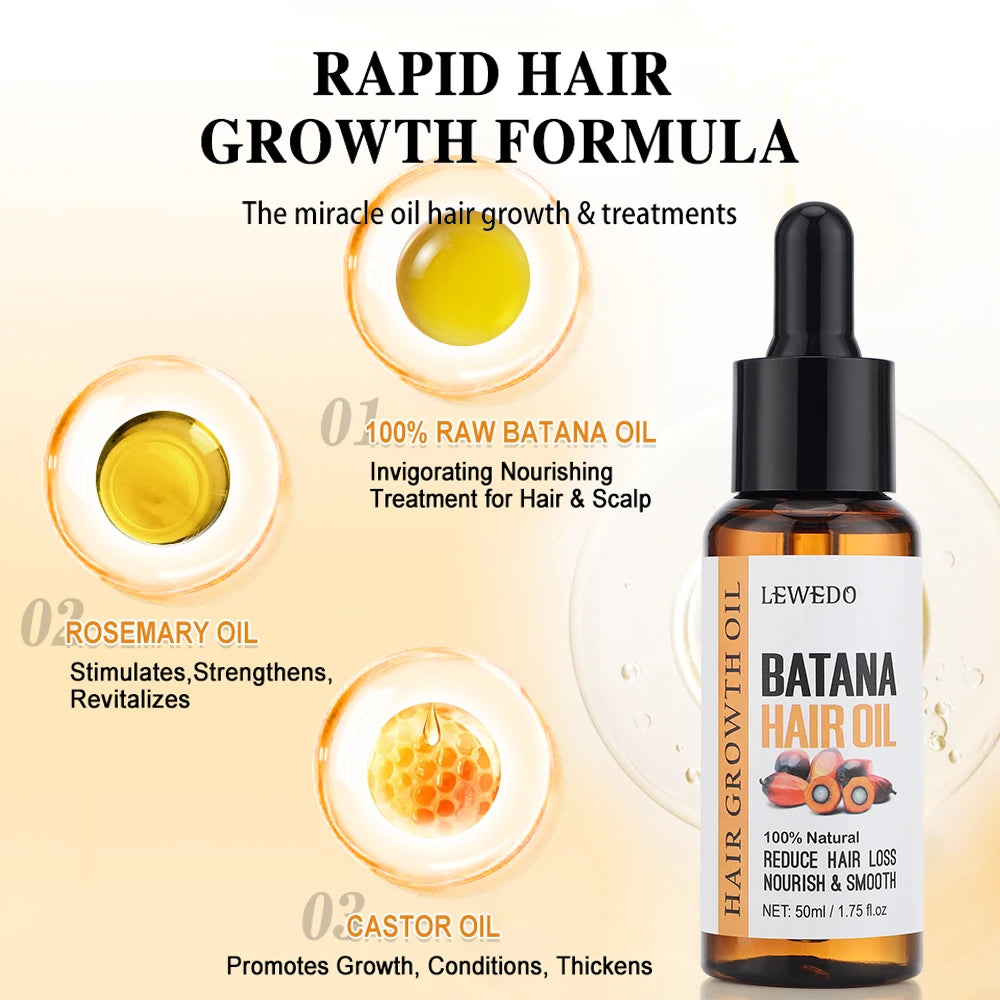 KIMLUD, Anti-Hair Loss Batana Oil Natural Hair Conditioner Repair Damaged Strengthen Roots Anti-Breakage Hair Treatment Essential Oil, KIMLUD Womens Clothes