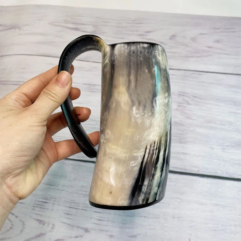 Cow Horn Beer Cup Cow Horn Water Cup Cow Horn Wine Cup Cow Horn Wine Bowl Crafts Decoration Dropshipping - KIMLUD