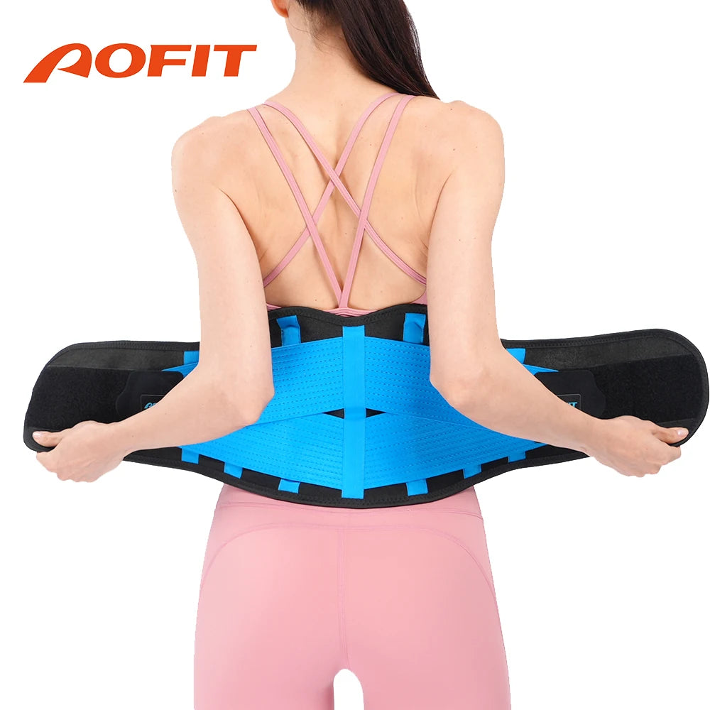 KIMLUD, AOFIT Sport Back Support Belt Orthopedic Corset for Men Women Lumbar Brace Protector Spine Decompression Waist Trainer, KIMLUD Womens Clothes