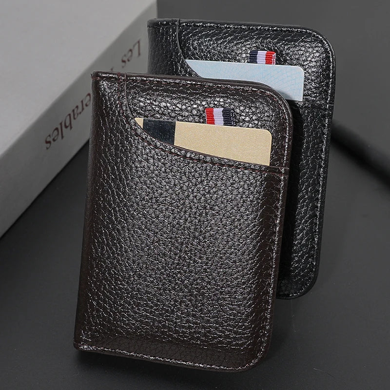 KIMLUD, Portable Super Slim Soft Wallet PU Leather Mini Credit Card Wallet Purse Card Holders Men Wallet Thin Small Short Wallets, KIMLUD Womens Clothes