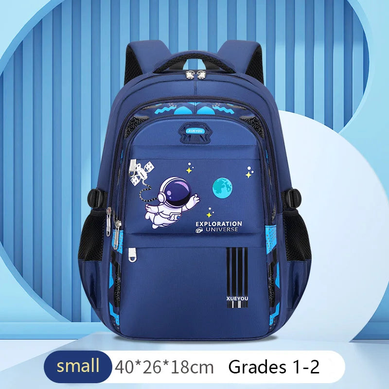 Kids Backpack Children School Bags for Boys Astronaut School Backpack Waterproof Primary Book Bag Mochila Infantil - KIMLUD