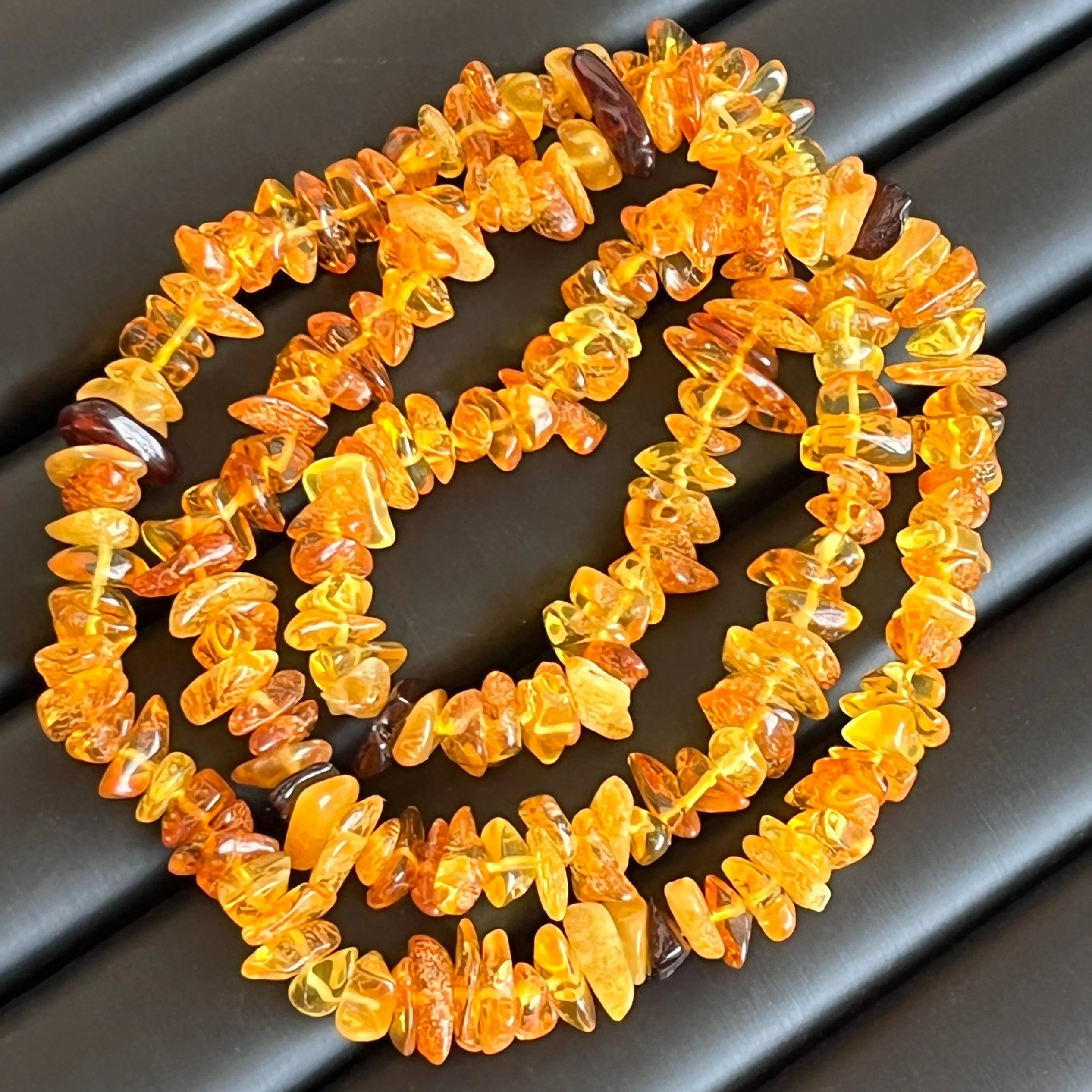 Natural Amber Necklaces Men Women Healing Gemstone Fine Jewelry Genuine Baltic Amber Raw Stone Beaded Necklace Sweater Chain