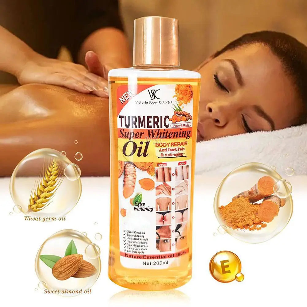 Turmeric Essential Oil For Face & Body Moisturizing Hydrating Natural Essential Oil Face Care Smoothing Skin Care 200ml