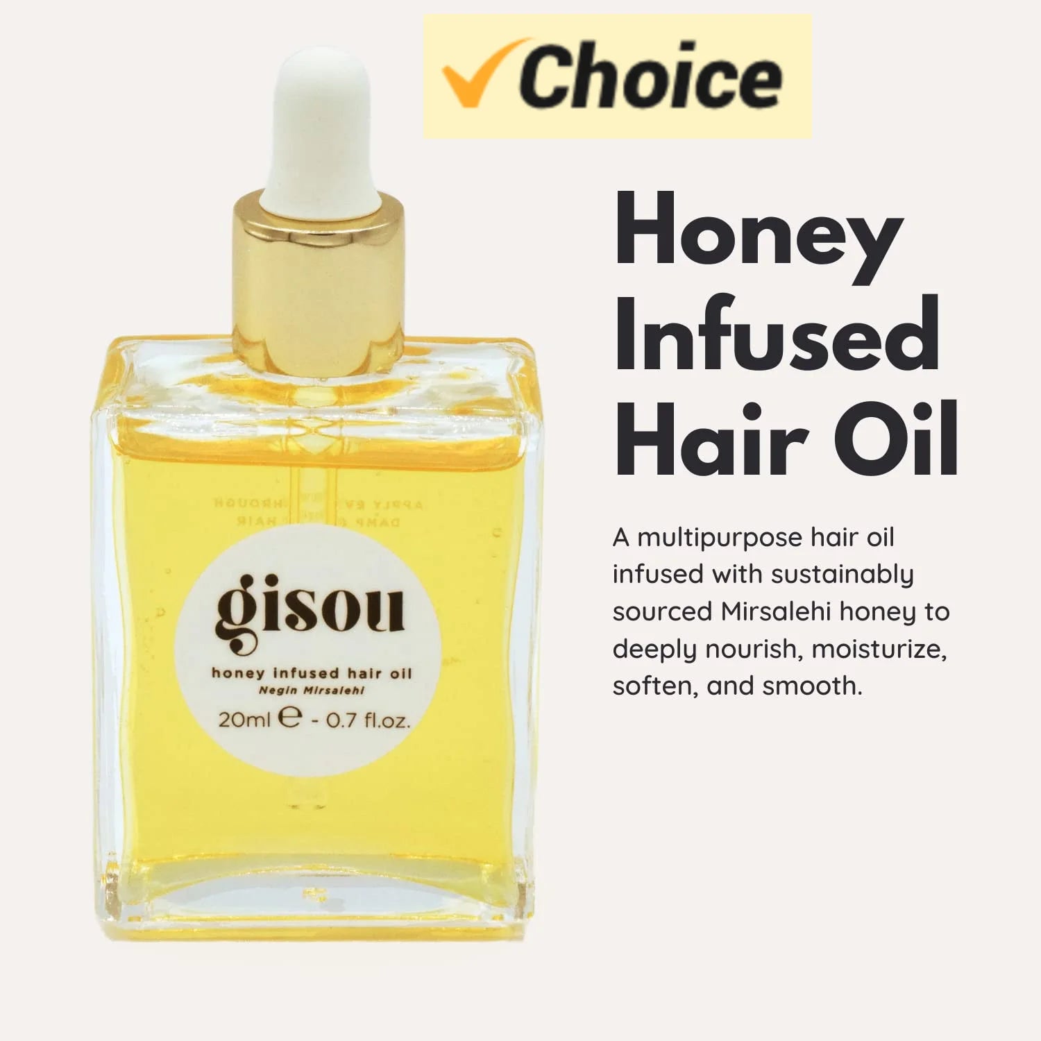 KIMLUD, Gisou Honey Infused Hair Oil, Enriched with Mirsalehi Honey for Deep Nourishment, Hydration, Frizz Control, Heat Protection and, KIMLUD Womens Clothes