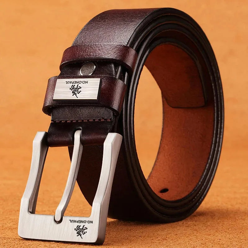 2023New Men's Cow Leather Belts Luxury Strap Male Belts For Fashion Classice Vintage Pin Buckle Men Belt High Quality