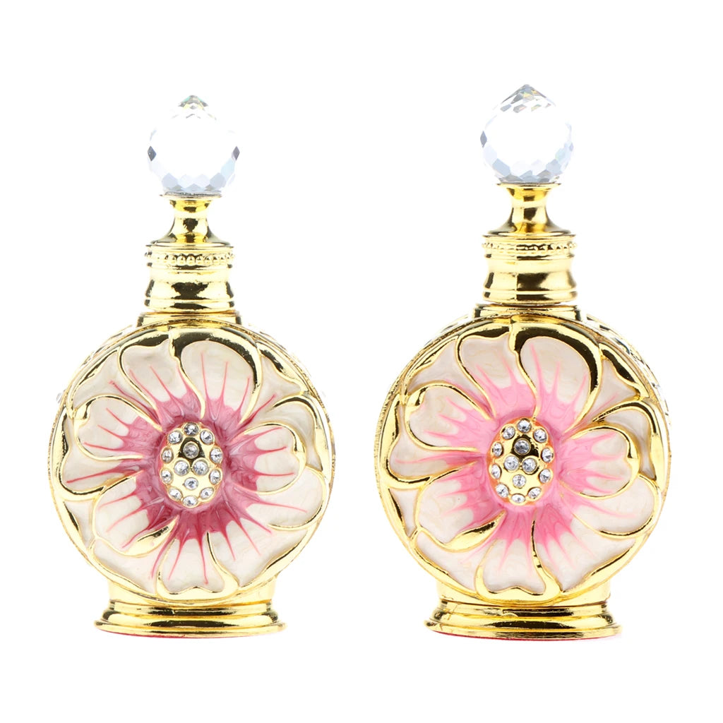 Unique Retro Arabic Perfume Bottles Vintage Elegant Elegant Drop Container 12ML