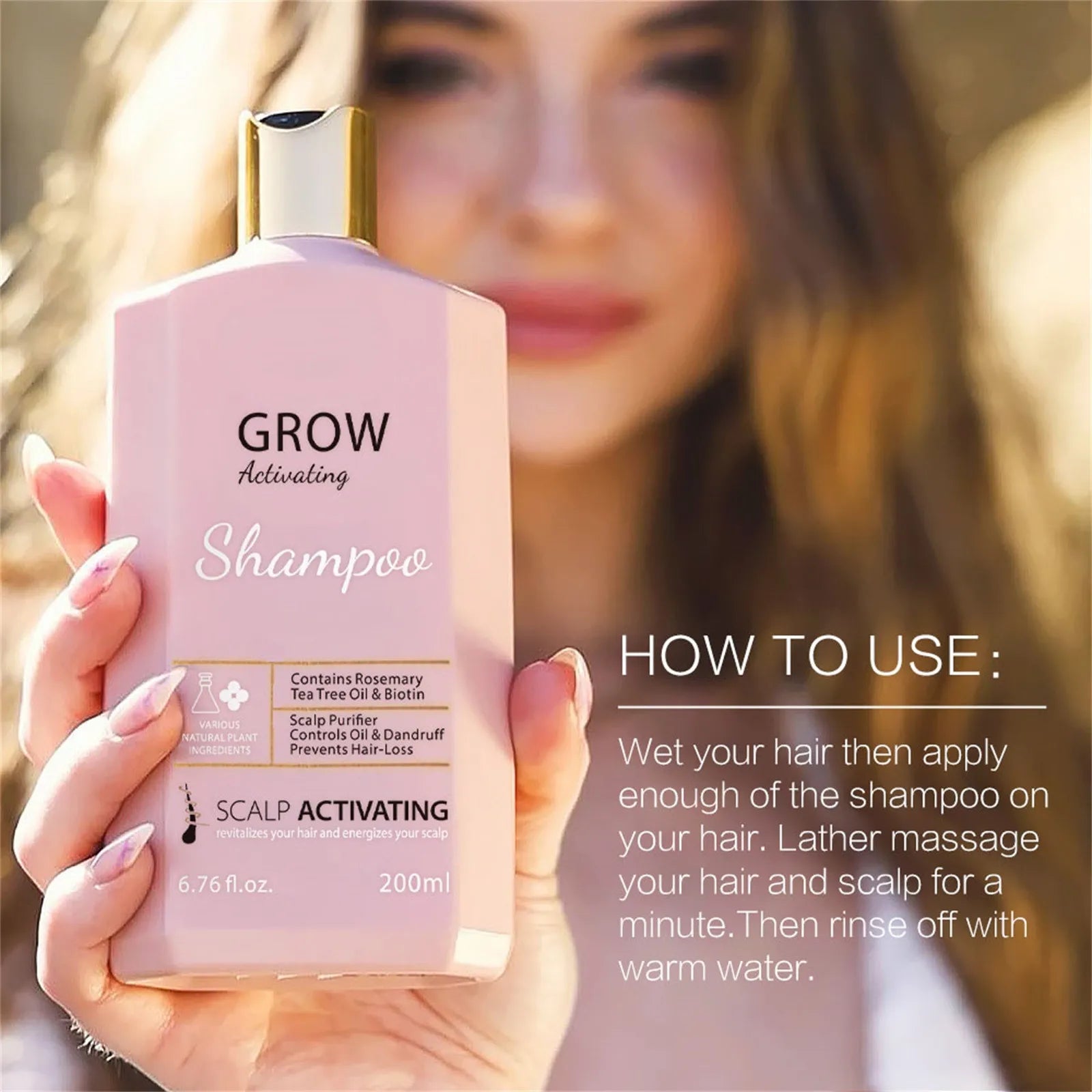 New Growth Activating Shampoo Deeply Nourishes Hair To Prevent Hair Loss While Fighting Chronic Scalp Problems 200ml