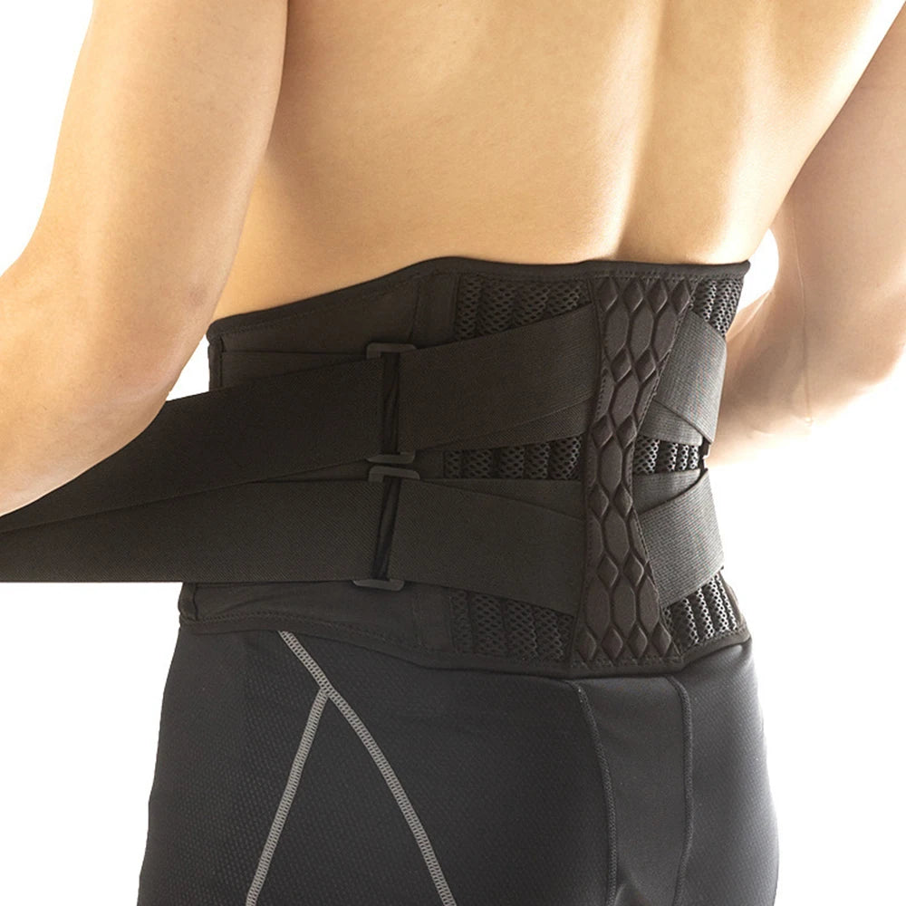 KIMLUD, TIKE Lumbar Back Braces Support Belt for Women Men,Gym Waist Trainer Belt for Back Pain Relief,Herniated Disc,Sciatica,Scoliosis, Black - 1 Piece / M, KIMLUD APPAREL - Womens Clothes