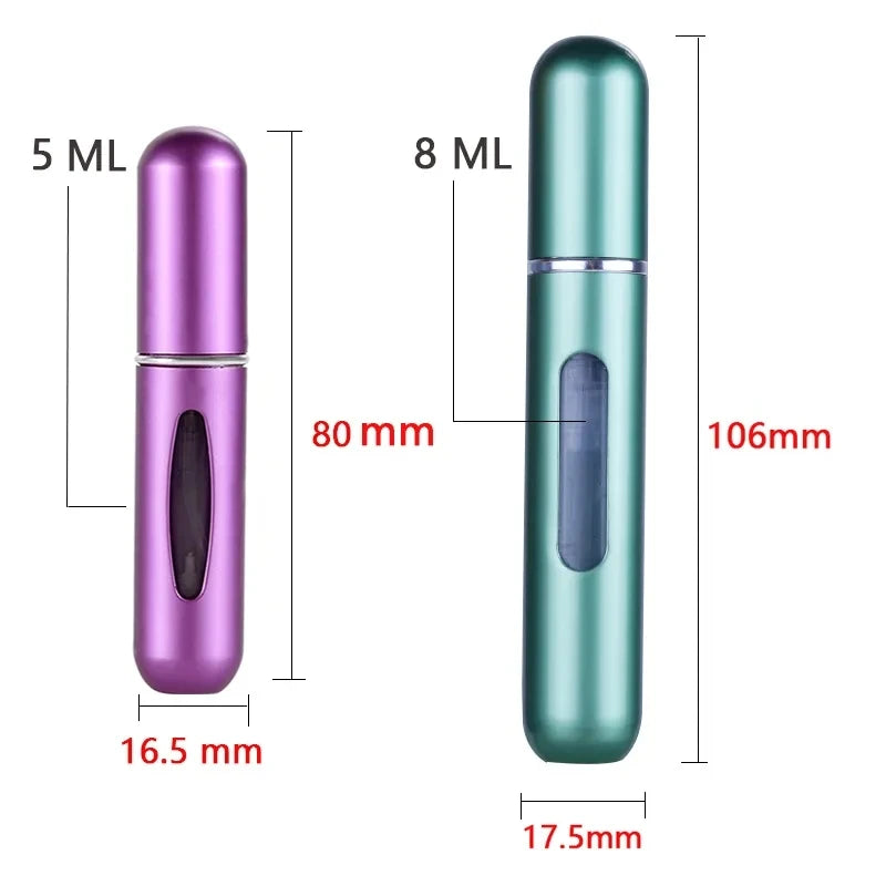 KIMLUD, Refillable Mini Perfume Bottle Portable Cosmetic Bottle Spray Bottle Atomizer Spray Container Travel Refillable Bottles 8ml /5ml, KIMLUD Womens Clothes