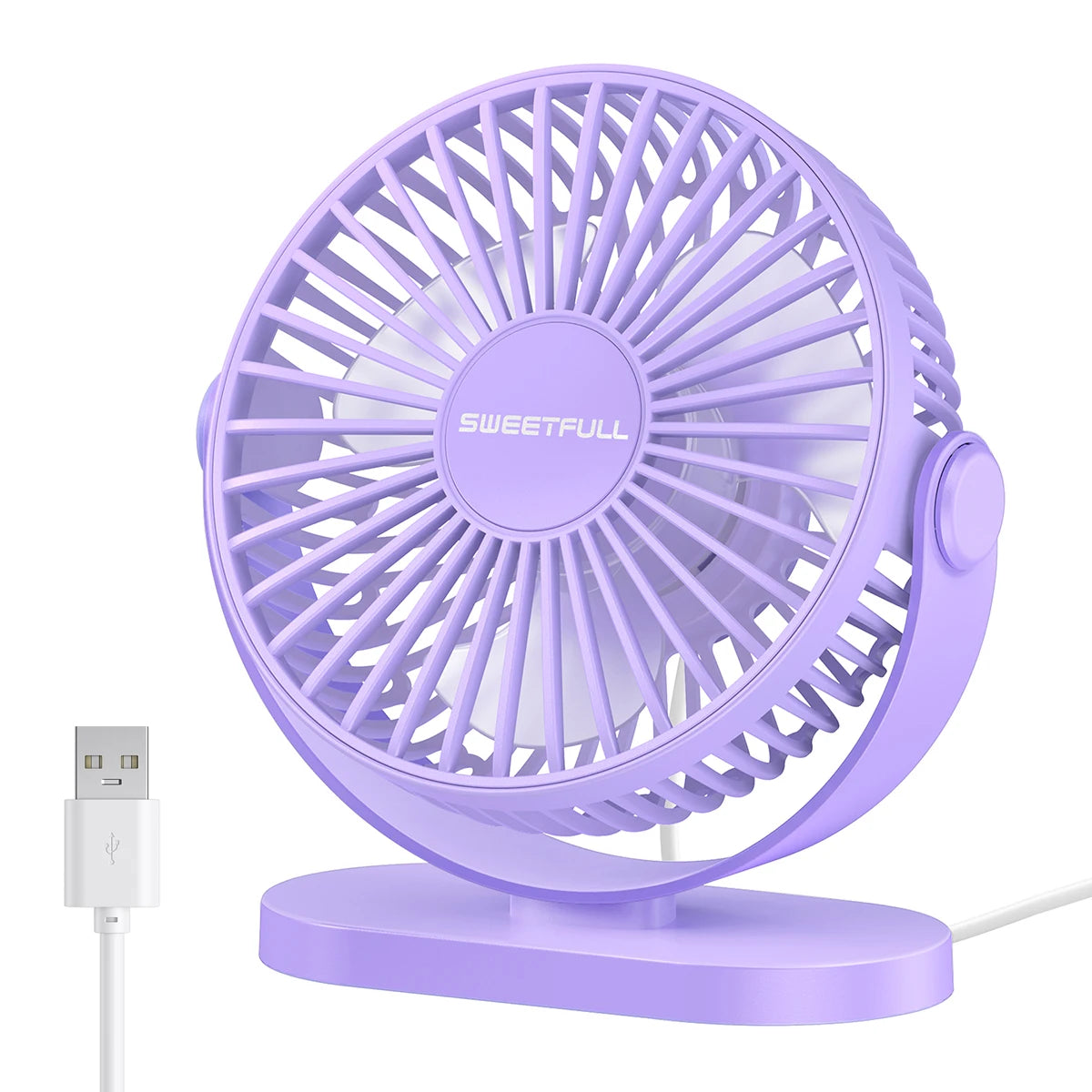 Mini USB Desktop Fan Portable Hook up Fan Desktop Office USB Quiet Cooling Fans Three Speed Adjustment Suitable For Home Office - KIMLUD