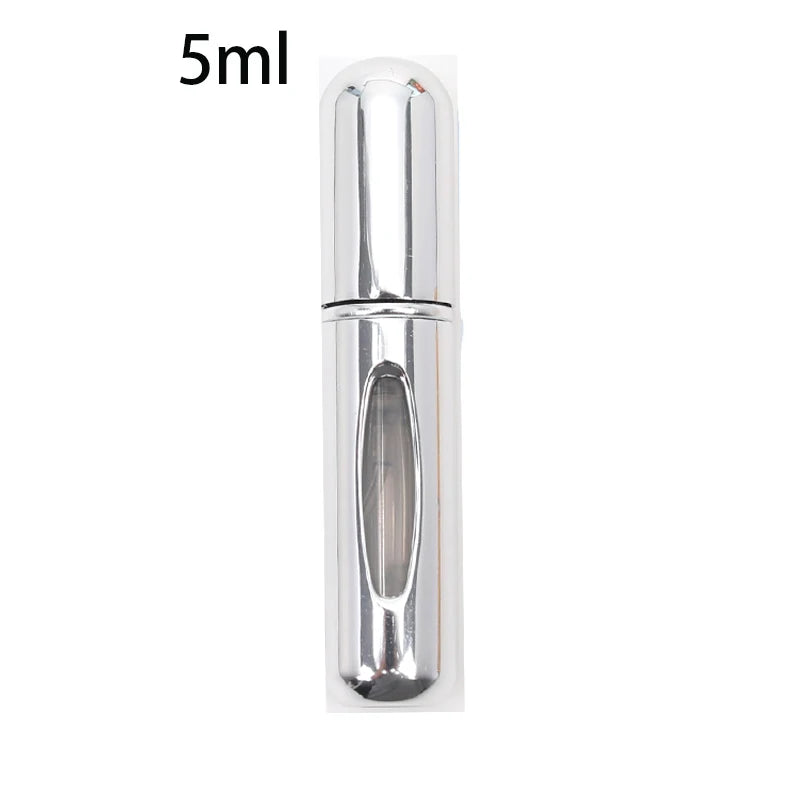 KIMLUD, Refillable Mini Perfume Bottle Portable Cosmetic Bottle Spray Bottle Atomizer Spray Container Travel Refillable Bottles 8ml /5ml, 5ml Bright Sliver, KIMLUD APPAREL - Womens Clothes