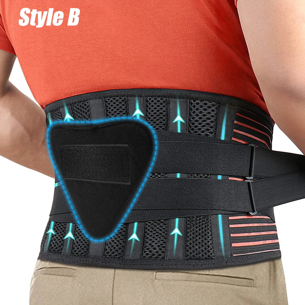 KIMLUD, Back Brace for Lower Back Pain Women Men with Removable Lumbar Pad,Lumbar Support Belt for Heavy Lifting Work,Back Support Belt, 2 / M, KIMLUD APPAREL - Womens Clothes