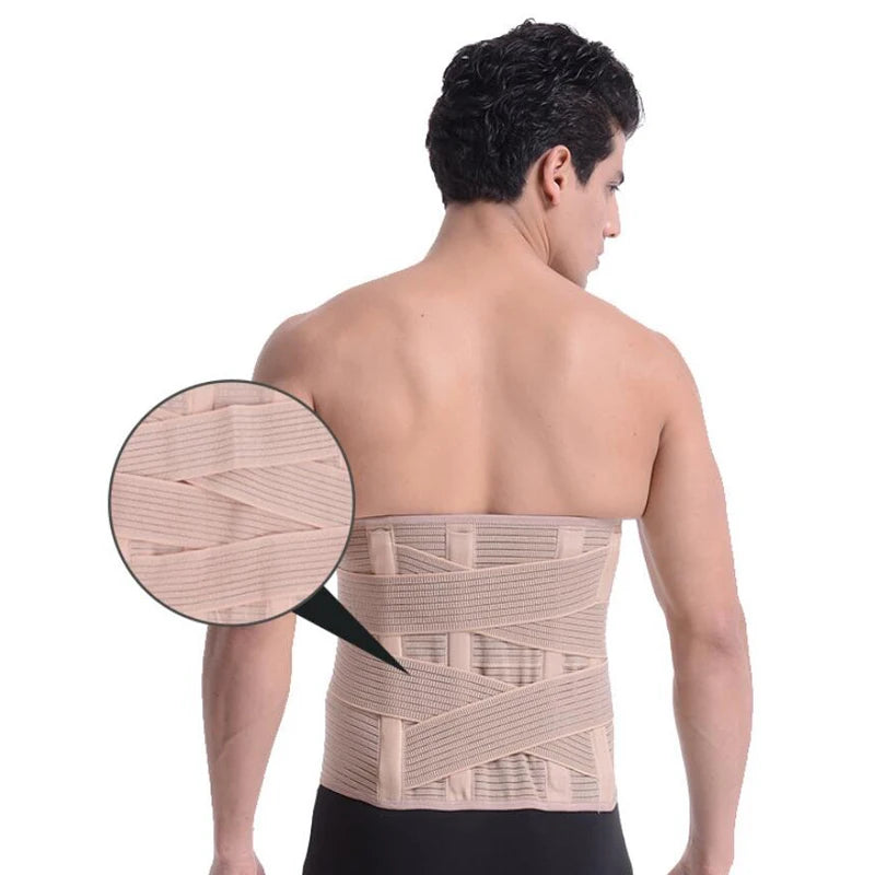 Back Support Belt For Back Pain Lumbar Support Waist Brace Waist Support Corset Trimming Belly Fat and Slim Waist - KIMLUD