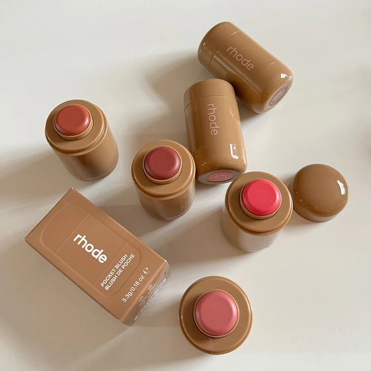 RHODE Makeup Cheek Blush Cream Blusher Stick Lip Gloss Phone Case For iPhone New Toast SALTY TAN Raspberry Espresso Lipstick INS