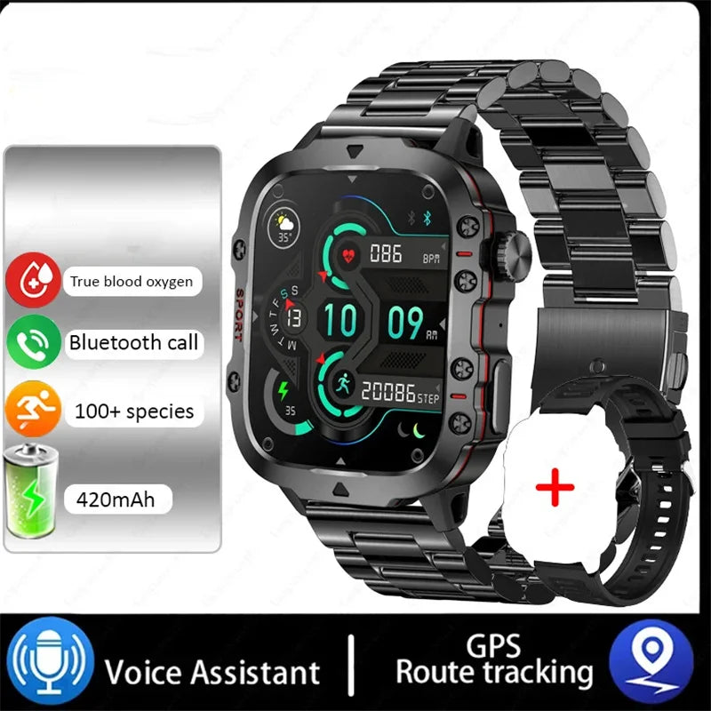 KIMLUD, Smart Watch Sports Outdoor Bluetooth Call Triple Anti Heart Rate Blood Oxygen Encoder 2025 Android Waterproof SmartWatch, D, KIMLUD APPAREL - Womens Clothes