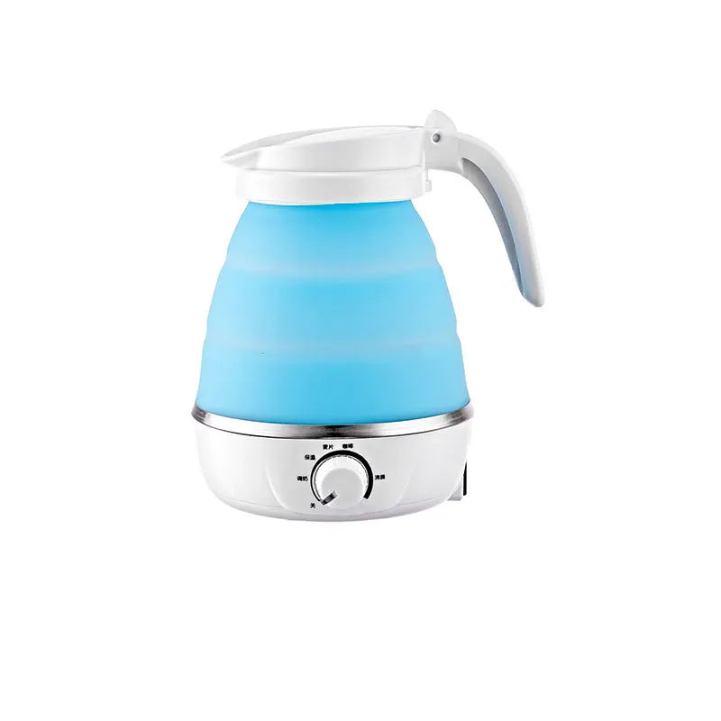 Foldable And Portable Teapot Water Heater 0.6L 600W Electric Kettle For Travel And Home Tea Pot Water Kettle Silica Gel