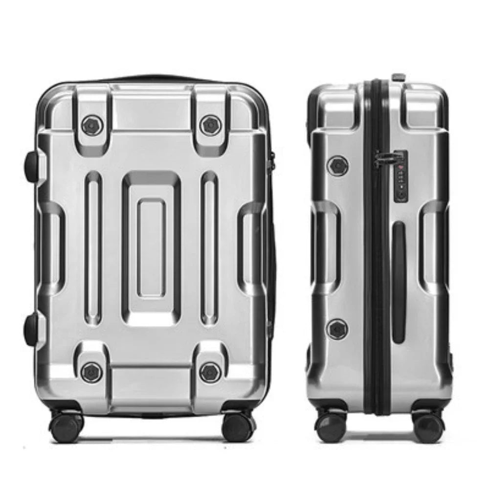 Travel Suitcases Trendy Good-looking Cool Technology Sense Luggage New Universal Wheel Trolley Case Password Boarding Bag - KIMLUD