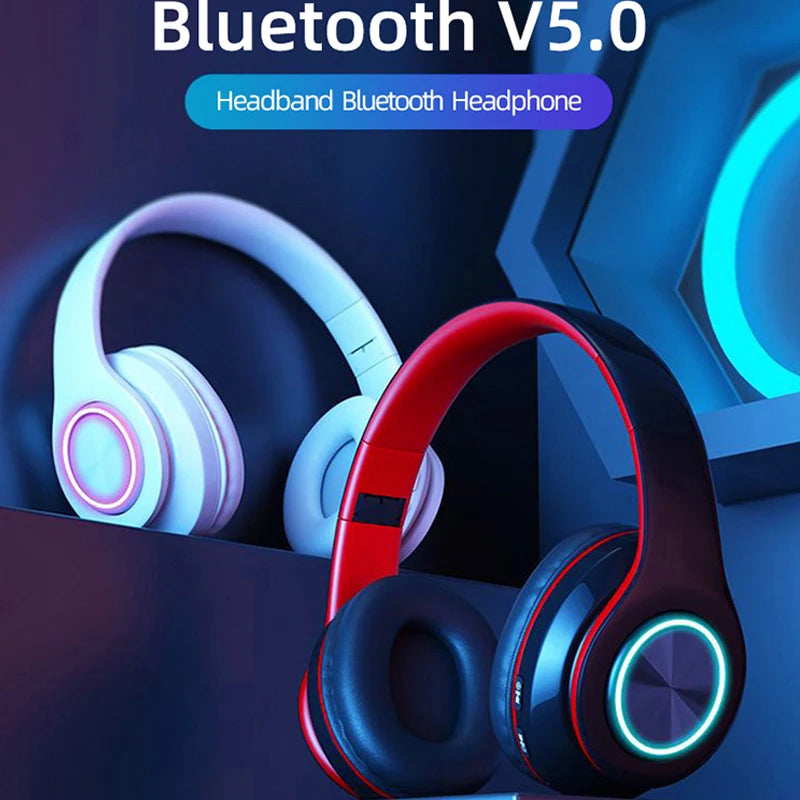 B39 Wireless Bluetooth-compatible Stereo Headset On-Ear Game Headphones Bass Earphones Foldable Sport With Mic For Huawei Xiaomi