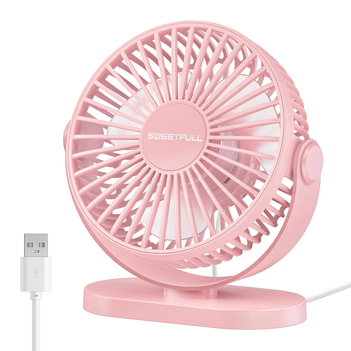 Mini USB Desktop Fan Portable Hook up Fan Desktop Office USB Quiet Cooling Fans Three Speed Adjustment Suitable For Home Office - KIMLUD