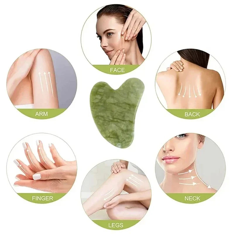 Natural Jade Roller Massager Facial Roller Jade Stone Liftting Anti-wrinkle Body SPA Scraping Beauty Skin Care Tool