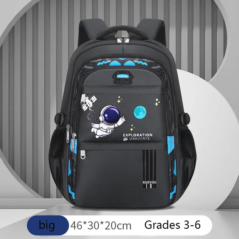 Kids Backpack Children School Bags for Boys Astronaut School Backpack Waterproof Primary Book Bag Mochila Infantil - KIMLUD