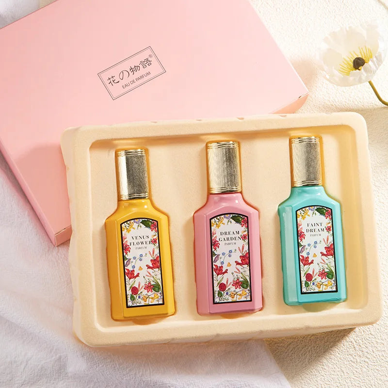 KIMLUD, 25ml*3pcs Gift Box Set Floral Scent Perfume Women Lasting Fragrance Body Spray Floral Scent Pheromone Eau De Parfum Cologne, KIMLUD Womens Clothes