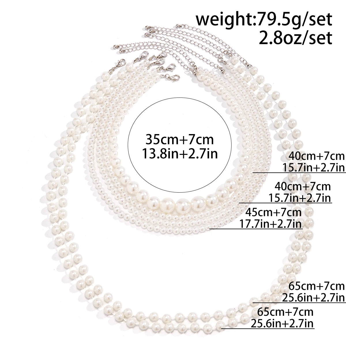 Elegant Multilayer Imitation Pearl Tassel Chain Necklace Women Wedding Bridal Creative Beads Choker Y2K Jewelry Wed Accessories