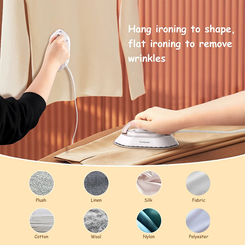 KIMLUD, Handheld Mini Electric Dry Iron 120V/220V Dual-voltage 30S Heat Non-steam Garment Irons for Clothes Portable Lightweight Travel, KIMLUD Womens Clothes