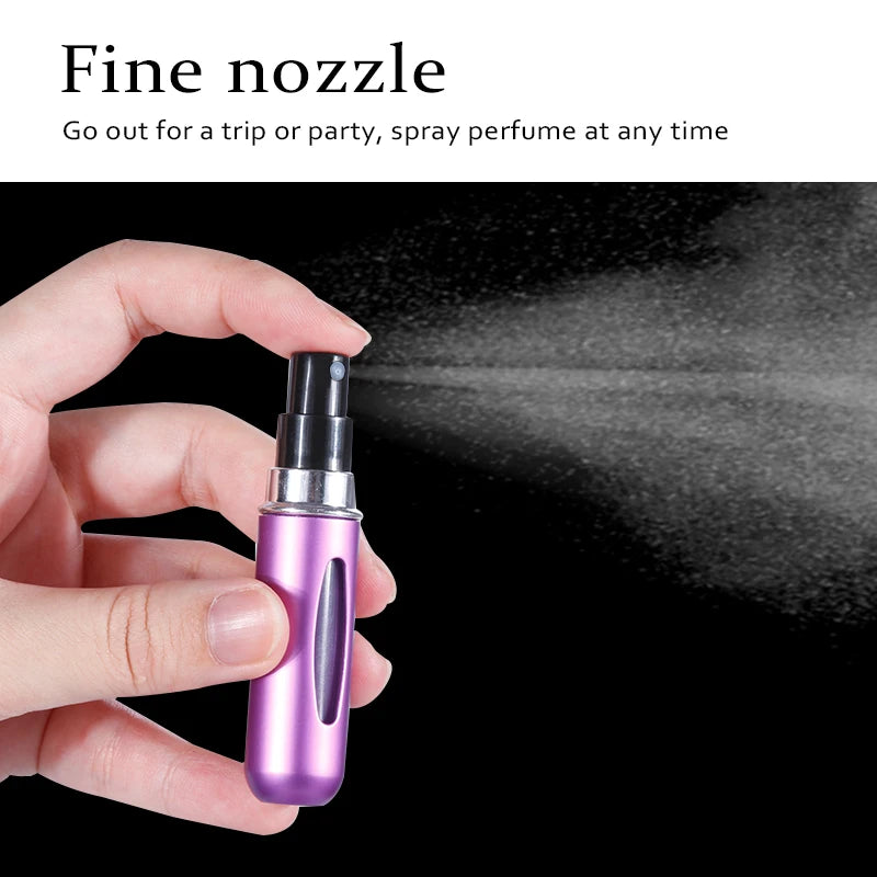 KIMLUD, Refillable Mini Perfume Bottle Portable Cosmetic Bottle Spray Bottle Atomizer Spray Container Travel Refillable Bottles 8ml /5ml, KIMLUD Womens Clothes