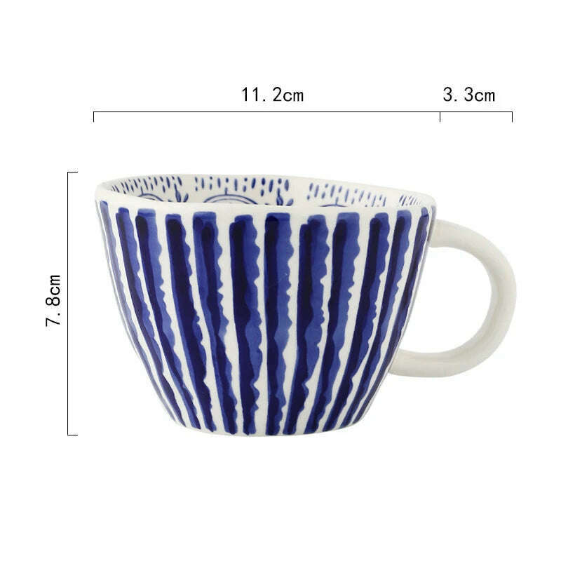 KIMLUD, A Piece Of Ceramic Mug Retro Hand-kneaded Irregular High-end Latte Coffee Breakfast Suitable For Daily Office And Home Use, KIMLUD Womens Clothes