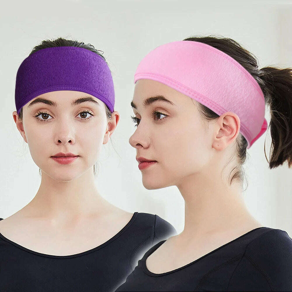 KIMLUD, Adjustable Head Band Women Spa Wide Hairband Yoga Bath Shower Makeup Wash Face Cosmetic Headband Soft Toweling Hair Accessories, KIMLUD Womens Clothes