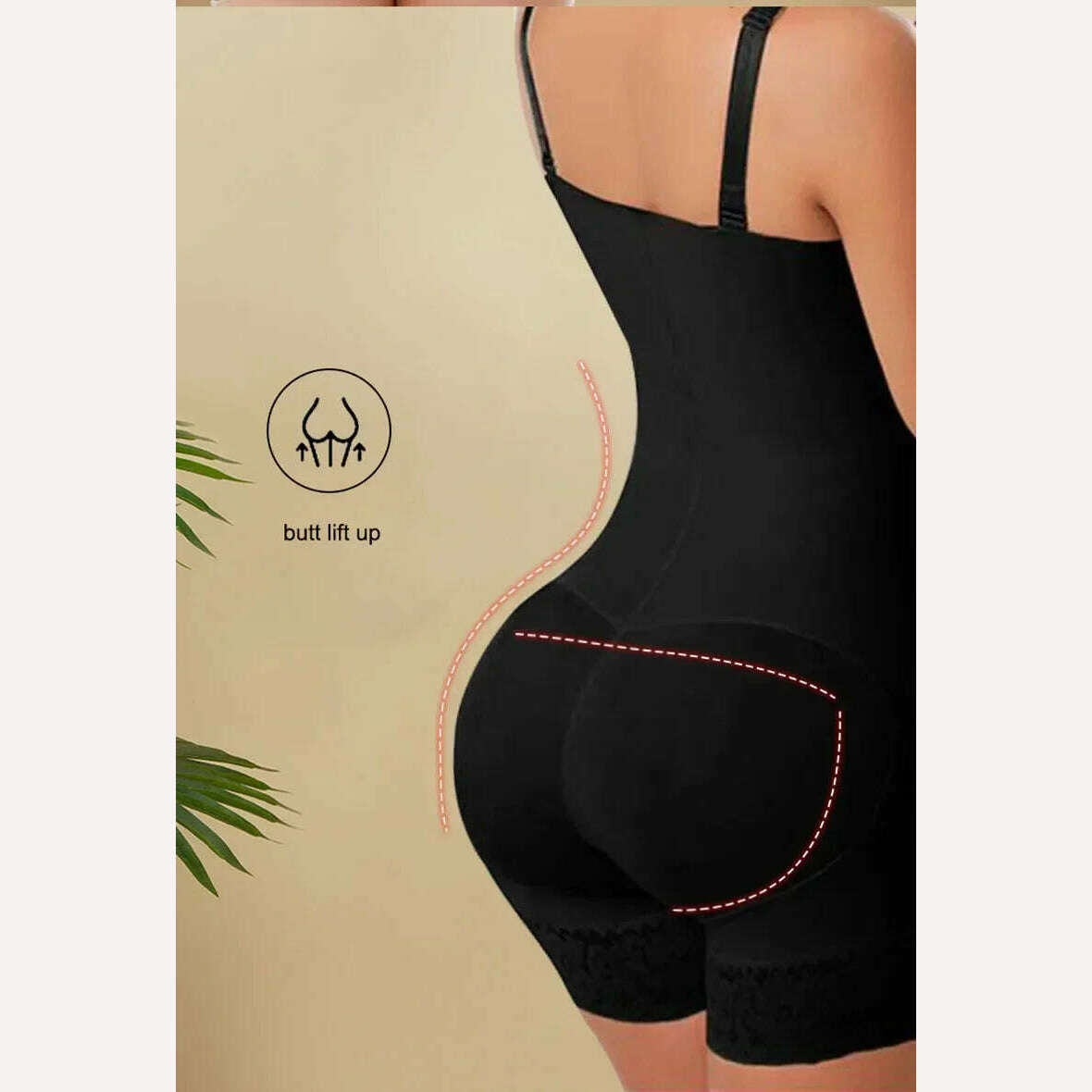 AfruliA Fajas Colombiana Girdle Full Body Shaper Lift Up Butt Lifter Bodysuits Tummy Control Panties Waist Trainer Thigh Slimmer - KIMLUD