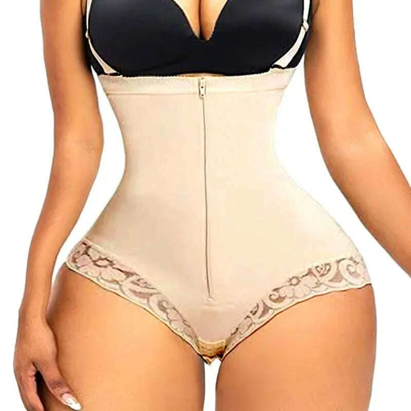 AfruliA Fajas Colombiana Girdle Full Body Shaper Lift Up Butt Lifter Bodysuits Tummy Control Panties Waist Trainer Thigh Slimmer - KIMLUD