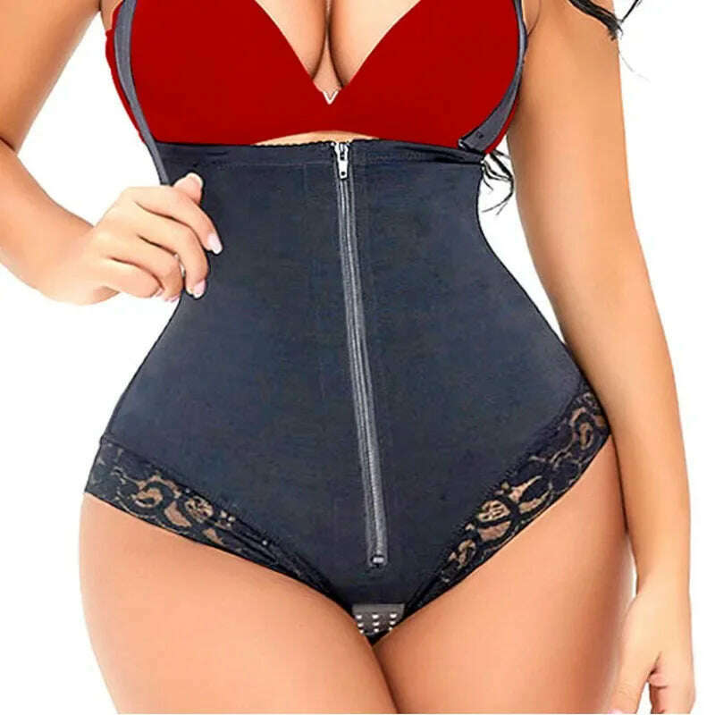 AfruliA Fajas Colombiana Girdle Full Body Shaper Lift Up Butt Lifter Bodysuits Tummy Control Panties Waist Trainer Thigh Slimmer - KIMLUD