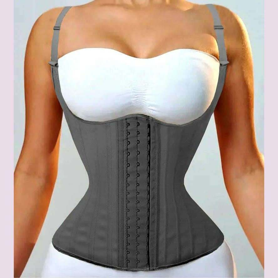 KIMLUD, AfruliA High Compression Body Shaper for Waist Trainer Corset Modeling Belt Tank Top Tummy Control Vest Fajas Colombianas Girdle, KIMLUD Womens Clothes